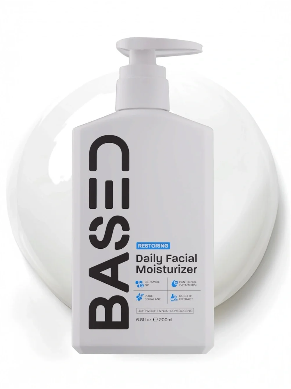 BASED Bodyworks Daily Facial Moisturizer 6.8oz Ceramide Squalane Hydrating Cream